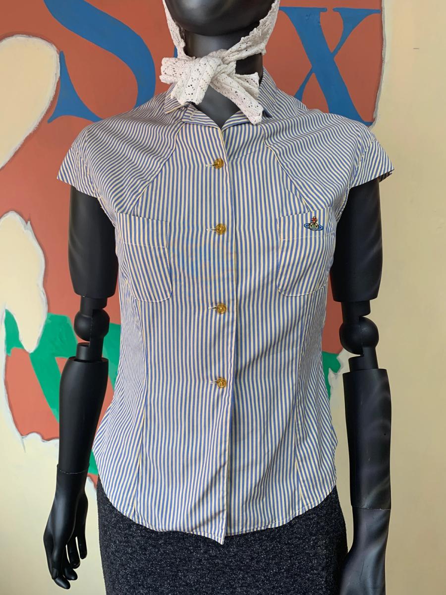 90s Vivienne Westwood Darted Button Down Shirt product image