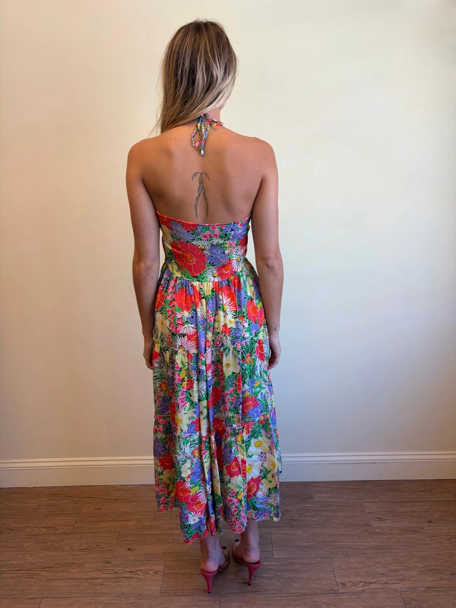 70s Vicky Tiel Floral Dress product image