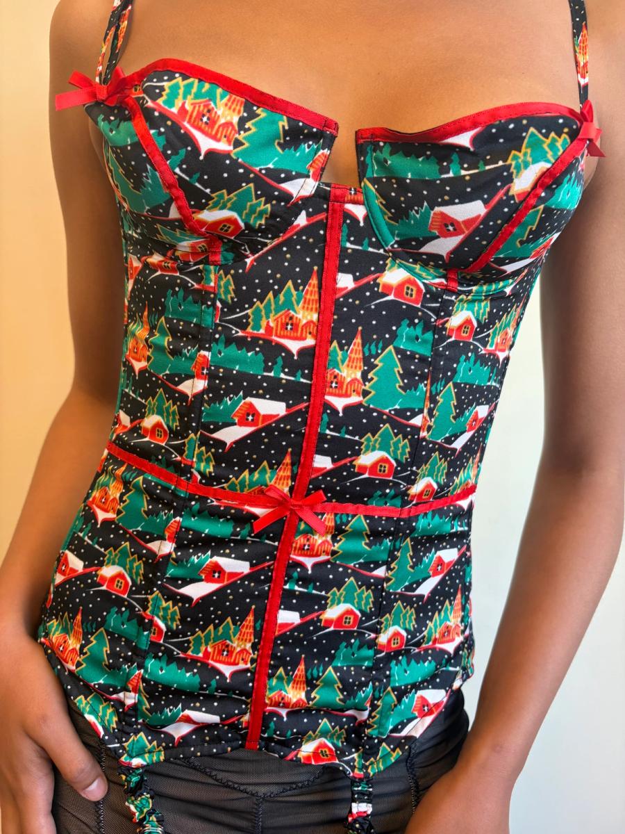 Vintage Chantal Thomass Christmas Present Bustier product image