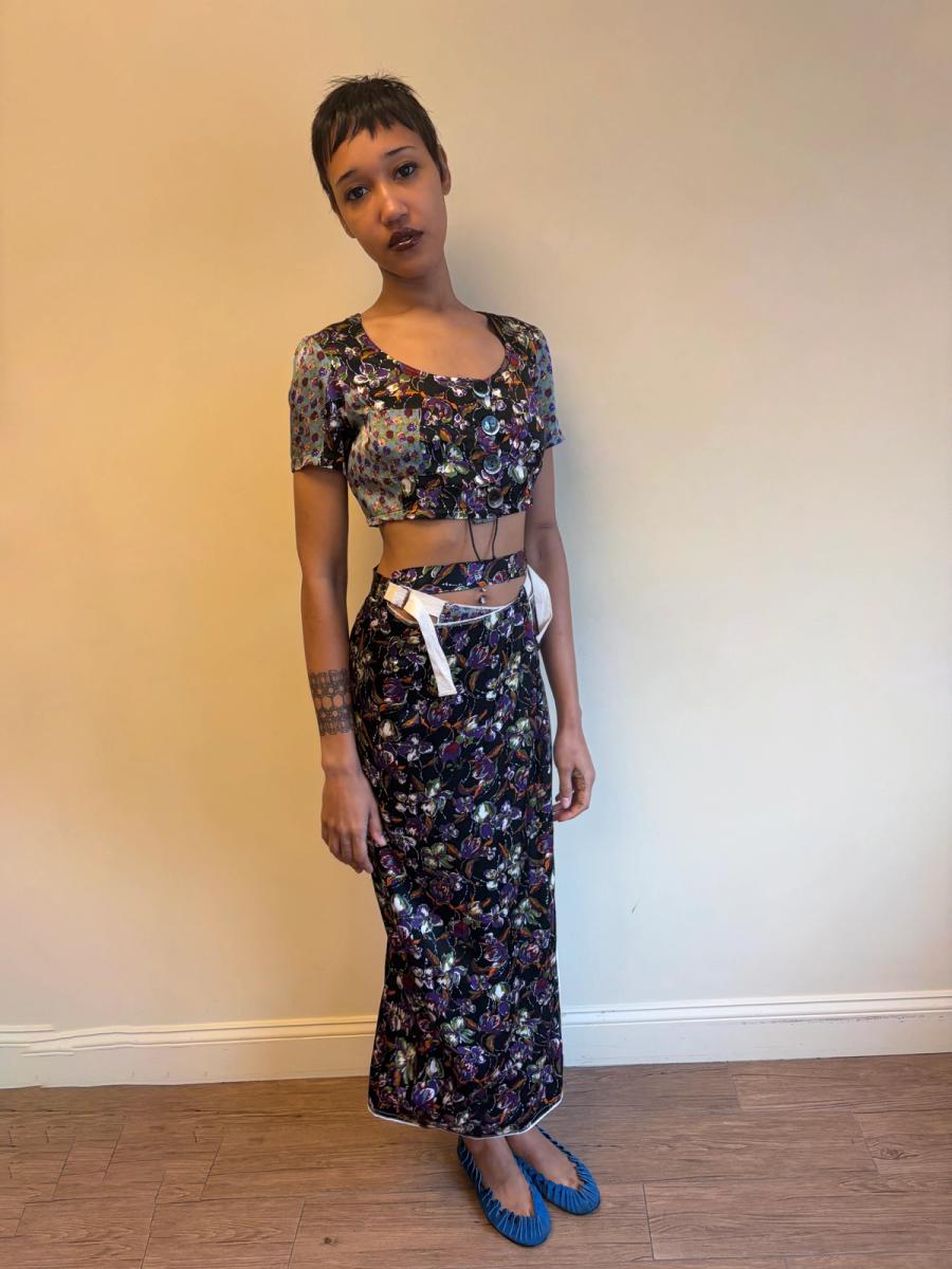 S/S 1994 Jean-Paul Gaultier Runway Floral Ensemble  product image