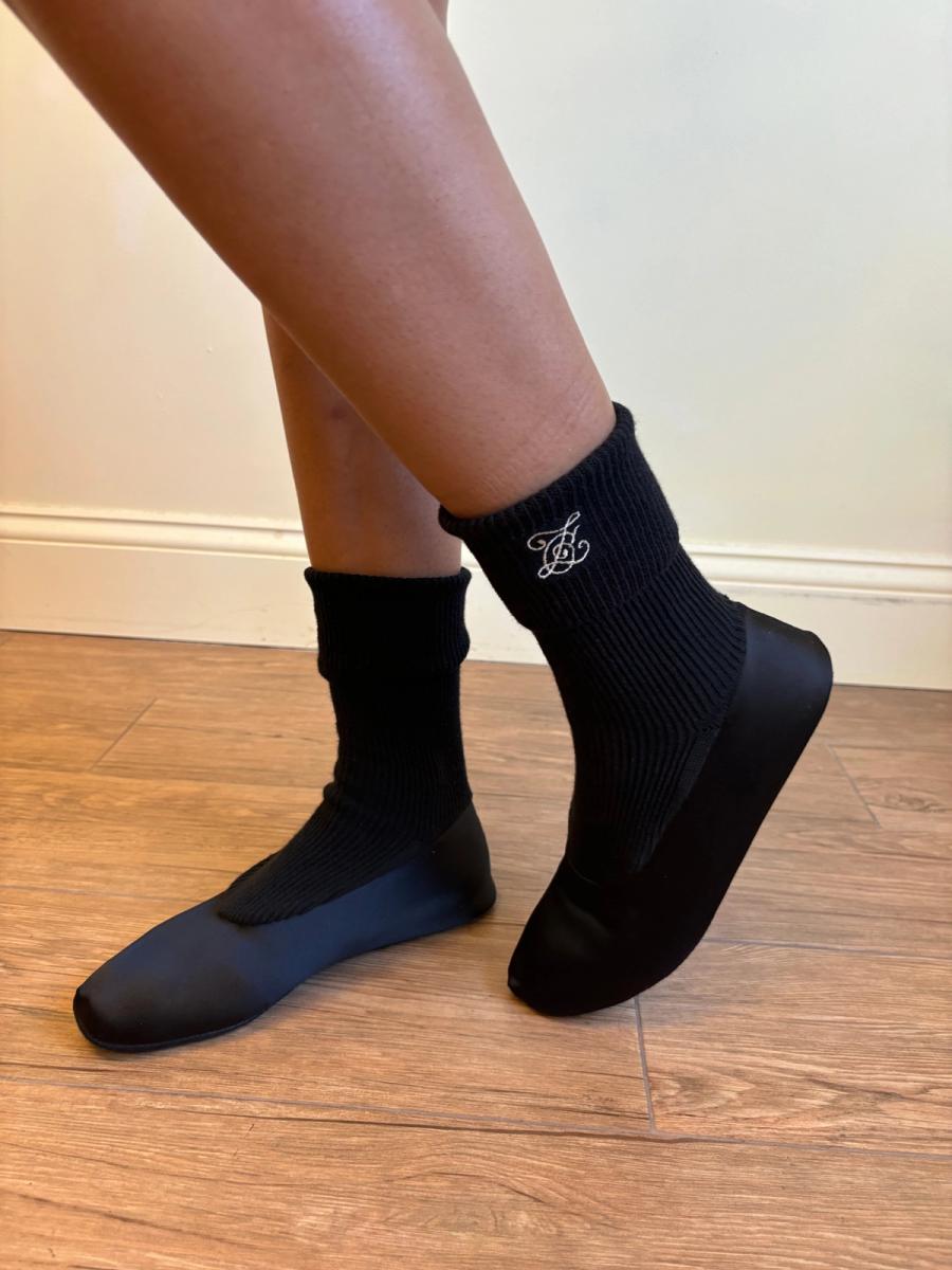 80s Chantal Thomass Built-in Sock Ballet Flats
