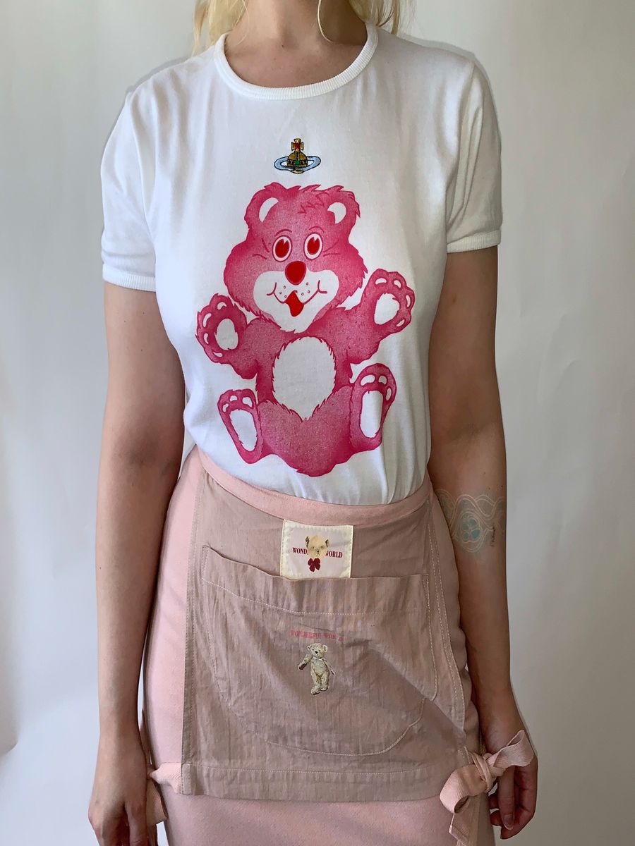 90s Vivienne Westwood Pink Teddy Bear T-Shirt product image