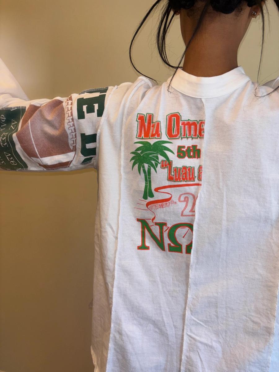 Patchwork T-shirt Paneled Top product image