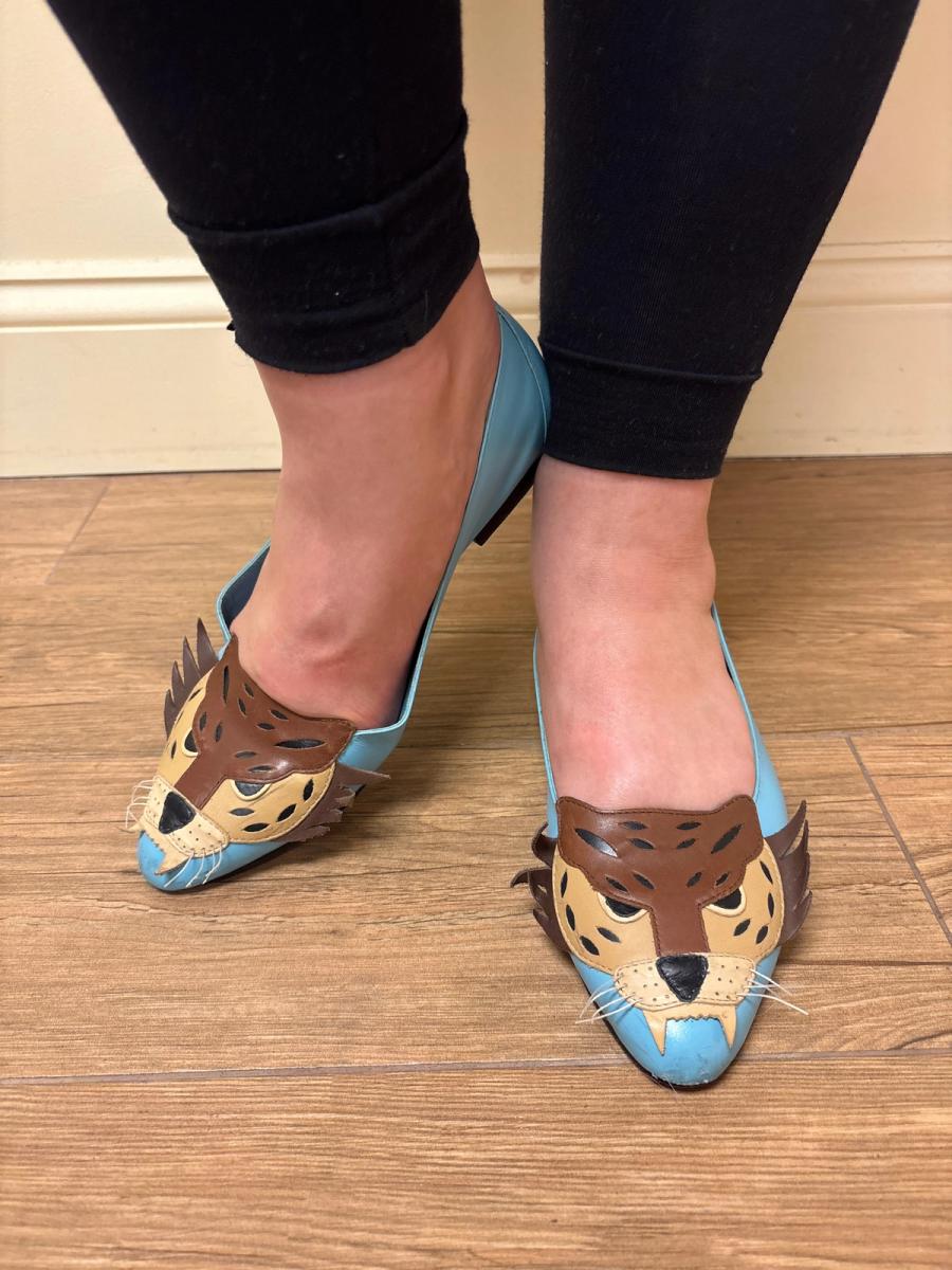 Marjan Pejoski Wild Cat Leather Flats product image