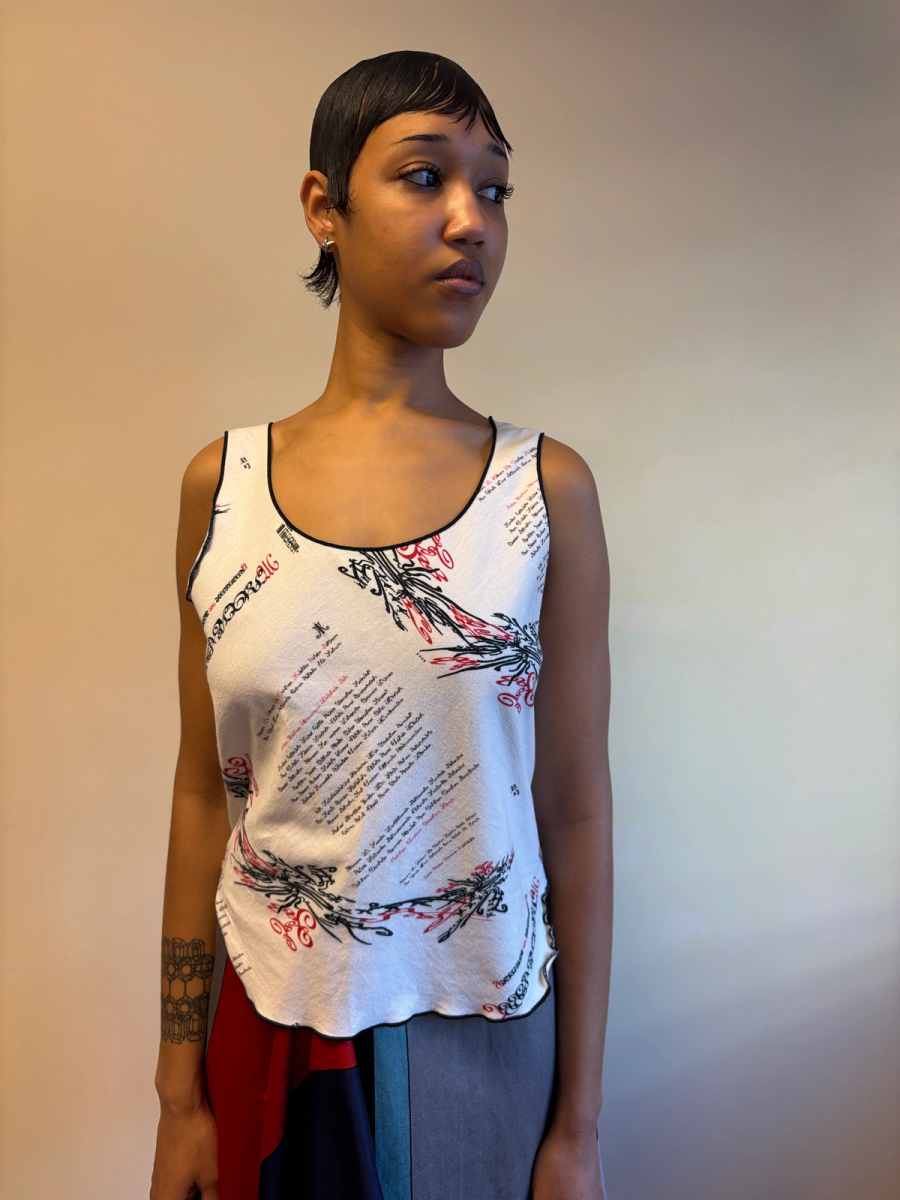 Issey Miyake SS 2004 Tattoo Art Nouveau Tank Top product image