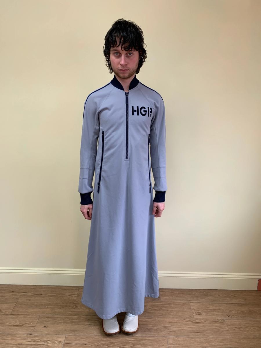 90s Heretic Goes Round Long Track Jacket Dress product image