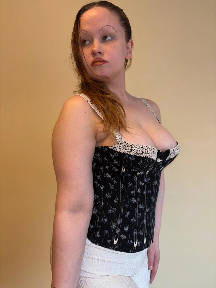 Vintage Chantal Thomass Floral Bustier product image