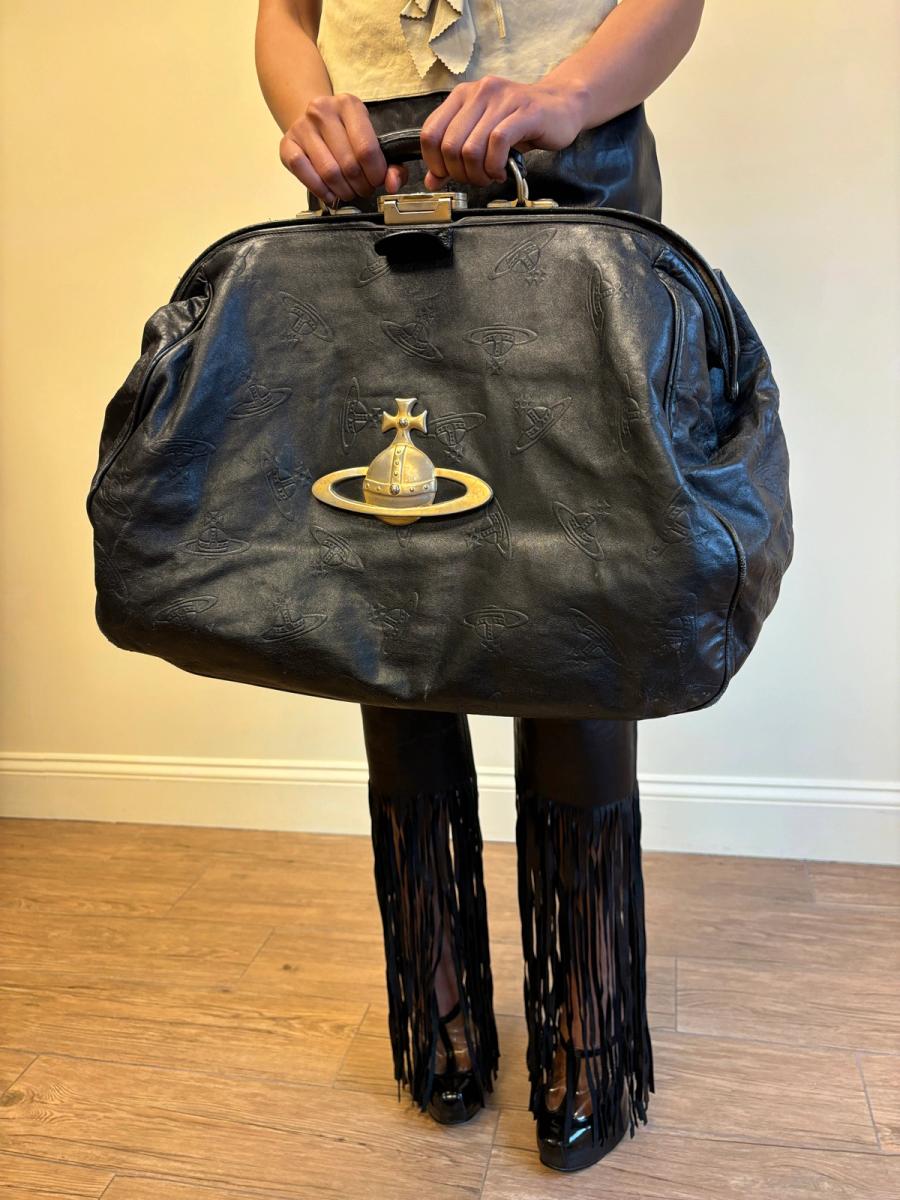 Vivienne Westwood "On Liberty" Leather Doctor Bag with Oversized Brass Orb product image