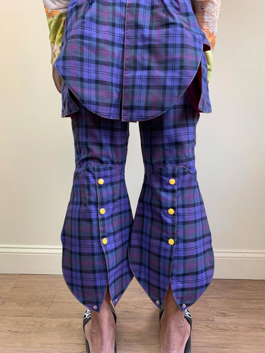 Takuya Angel Wing-like Tartan Pants product image