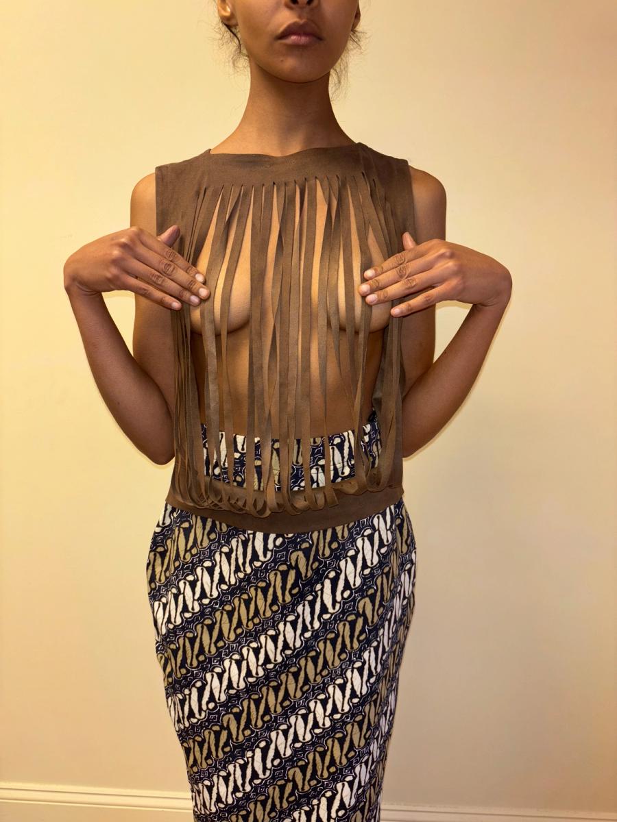 Plein Sud Fringe Cutout Top product image