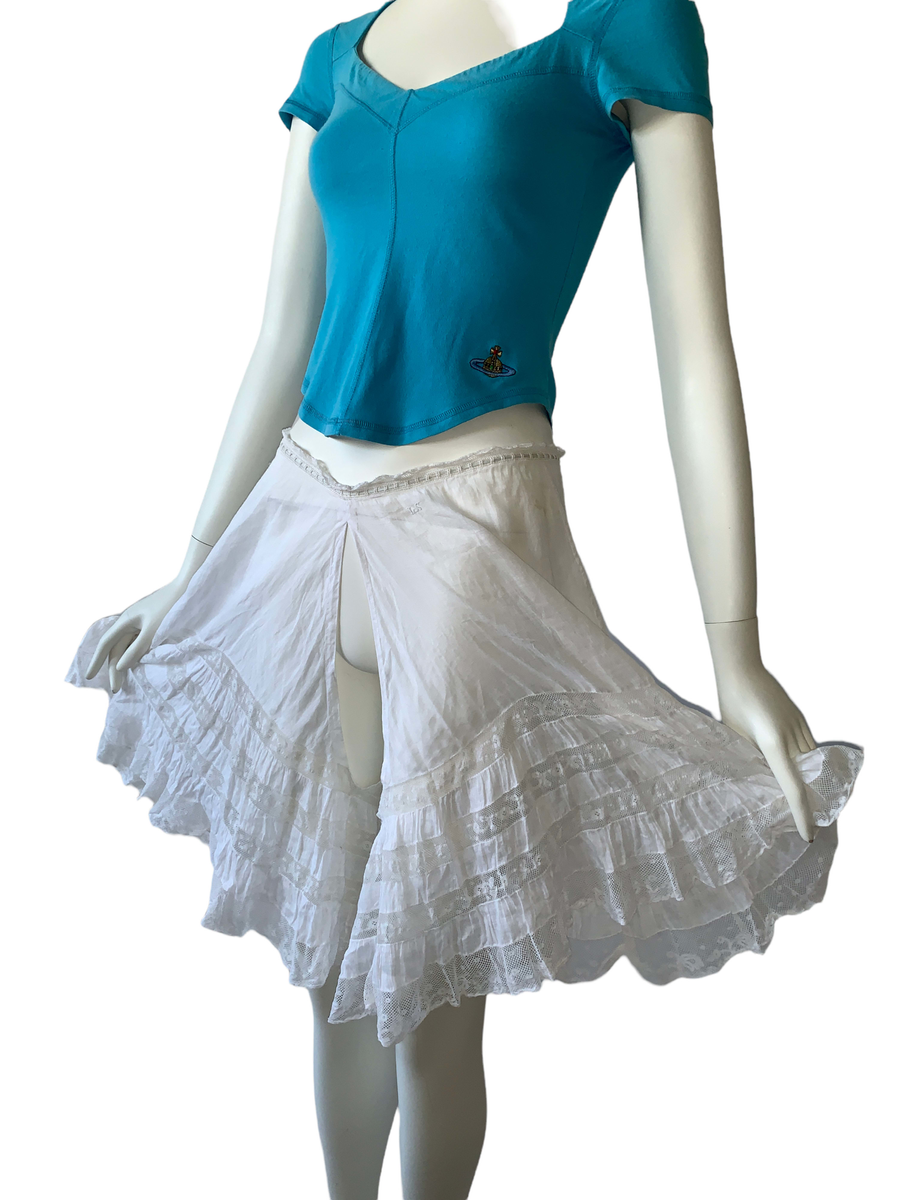 French Antique Blue Lace Bloomers product image