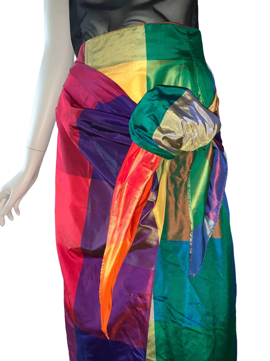 90s Chantal Thomass Changeable Taffeta Bustle Skirt product image