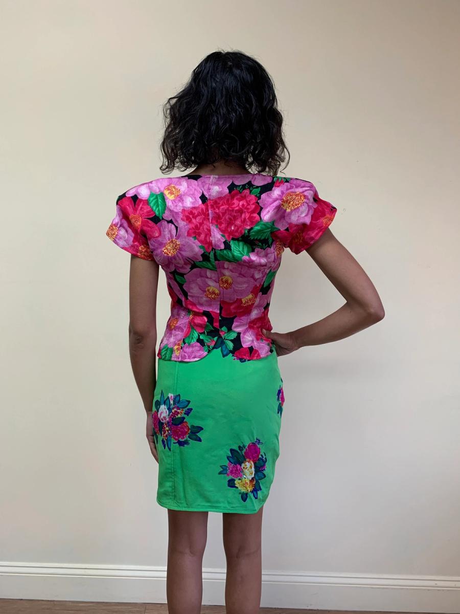 1980s Emaneul Ungaro Floral Set product image