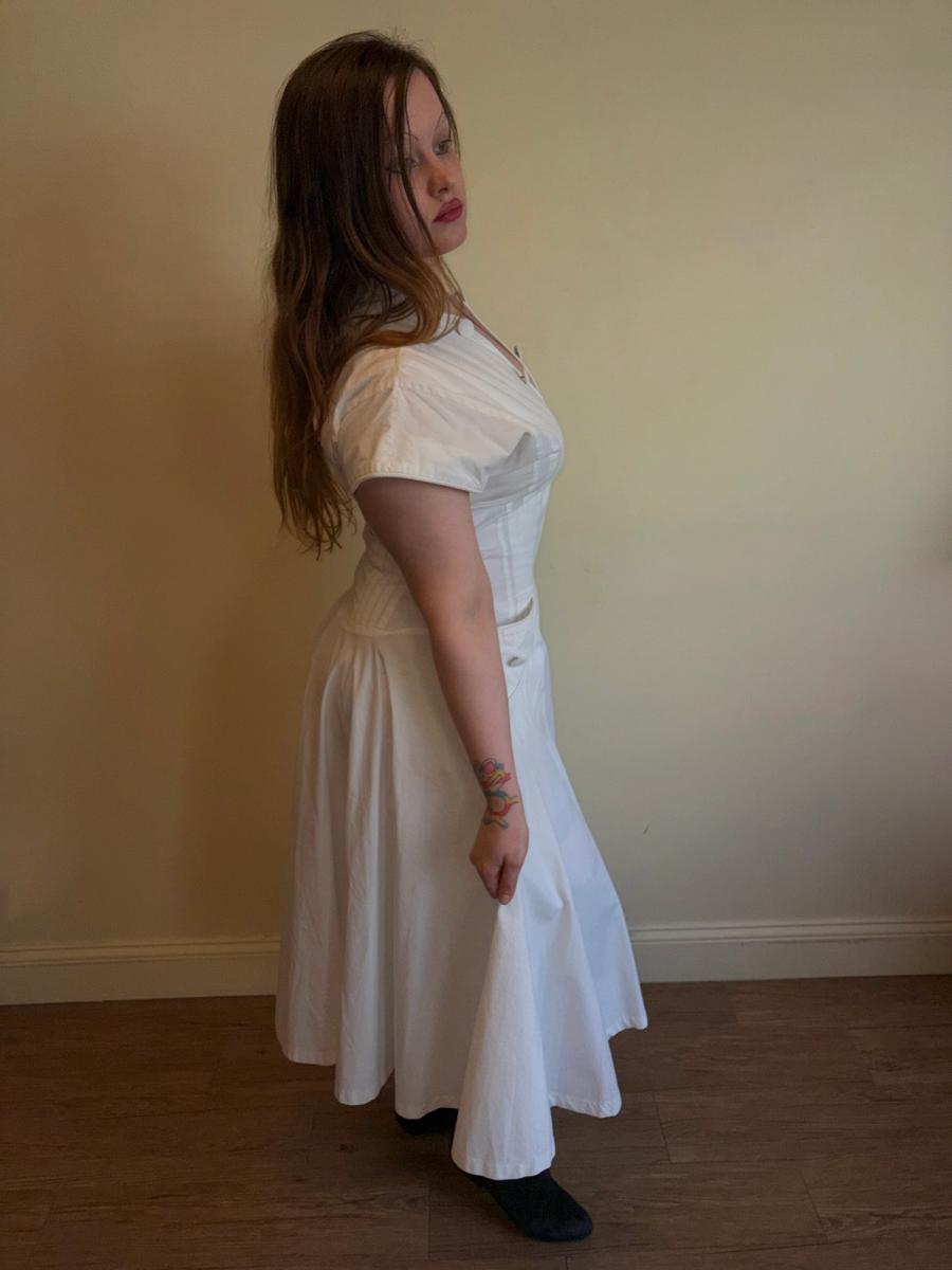 1980s Claude Petin Sweeping Fit & Flare Dress product image