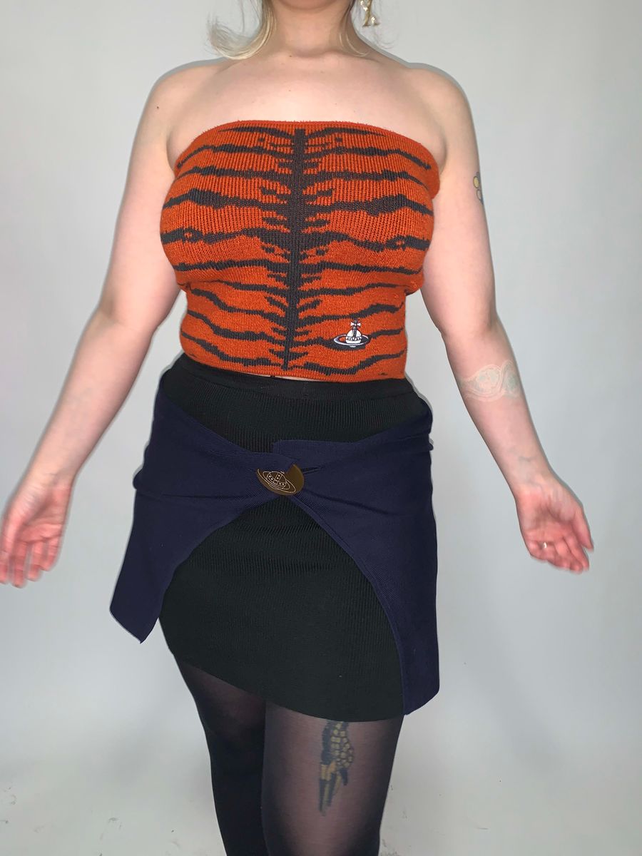 Vivienne Westwood Gold Label Button Knit Draped Mini product image