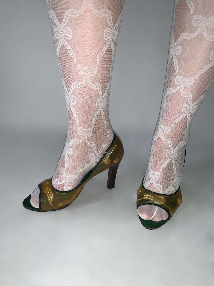 Mihara Yasuhiro Clear Sculptural Pumps product image