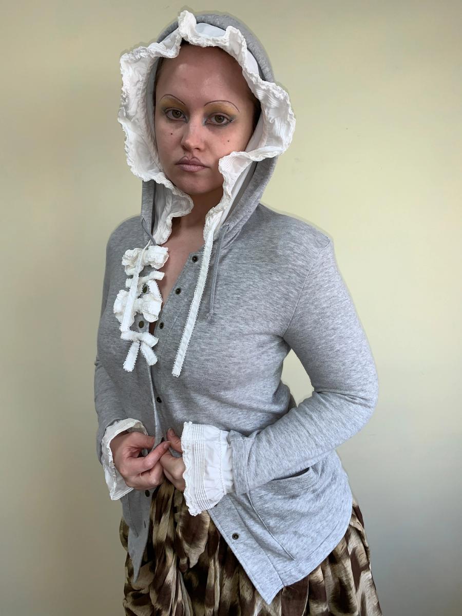 Kaneko Isao Ruffle Gray Sweatshirt product image