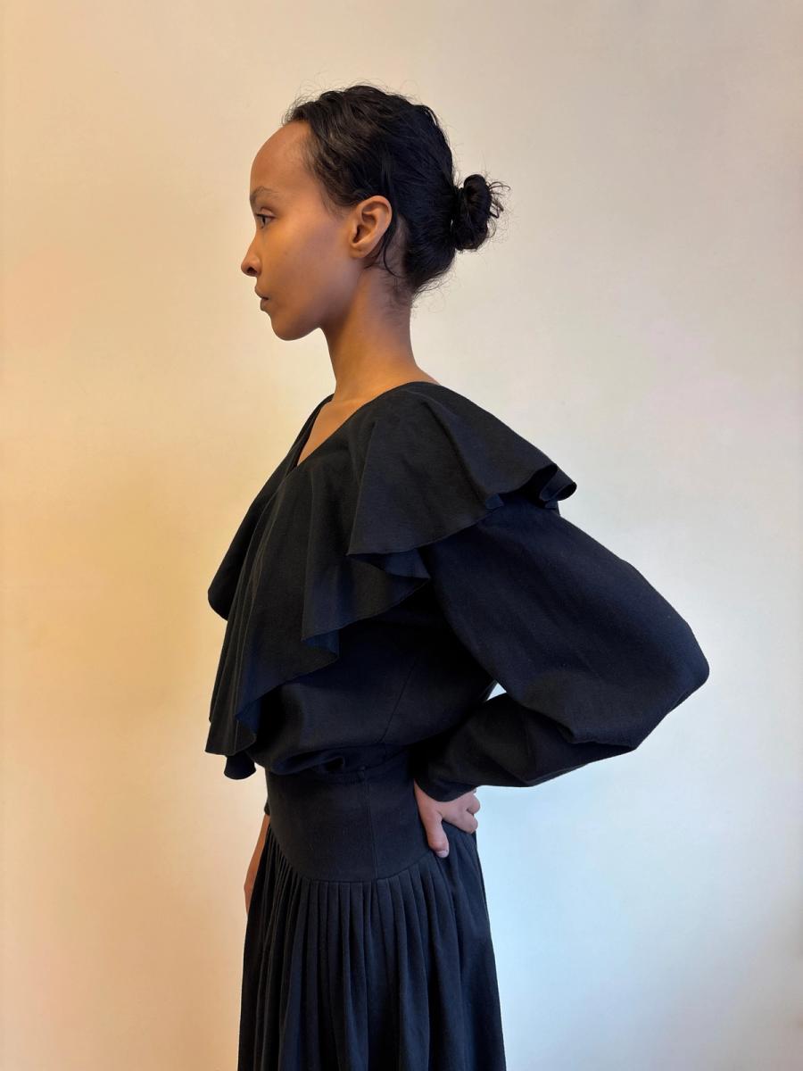 80s Norma Kamali Ruffle Set product image