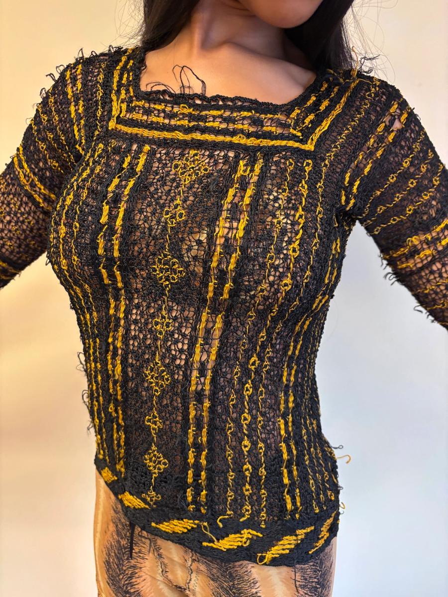 1930s Italian Handmade Knit Top product image