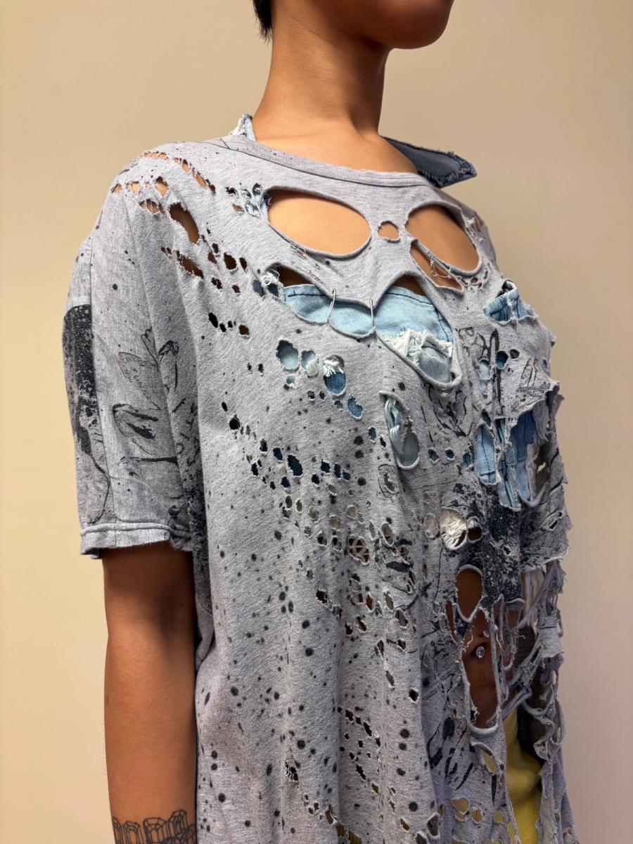 Nozomi Ishiguro Shredded Flower Tunic product image