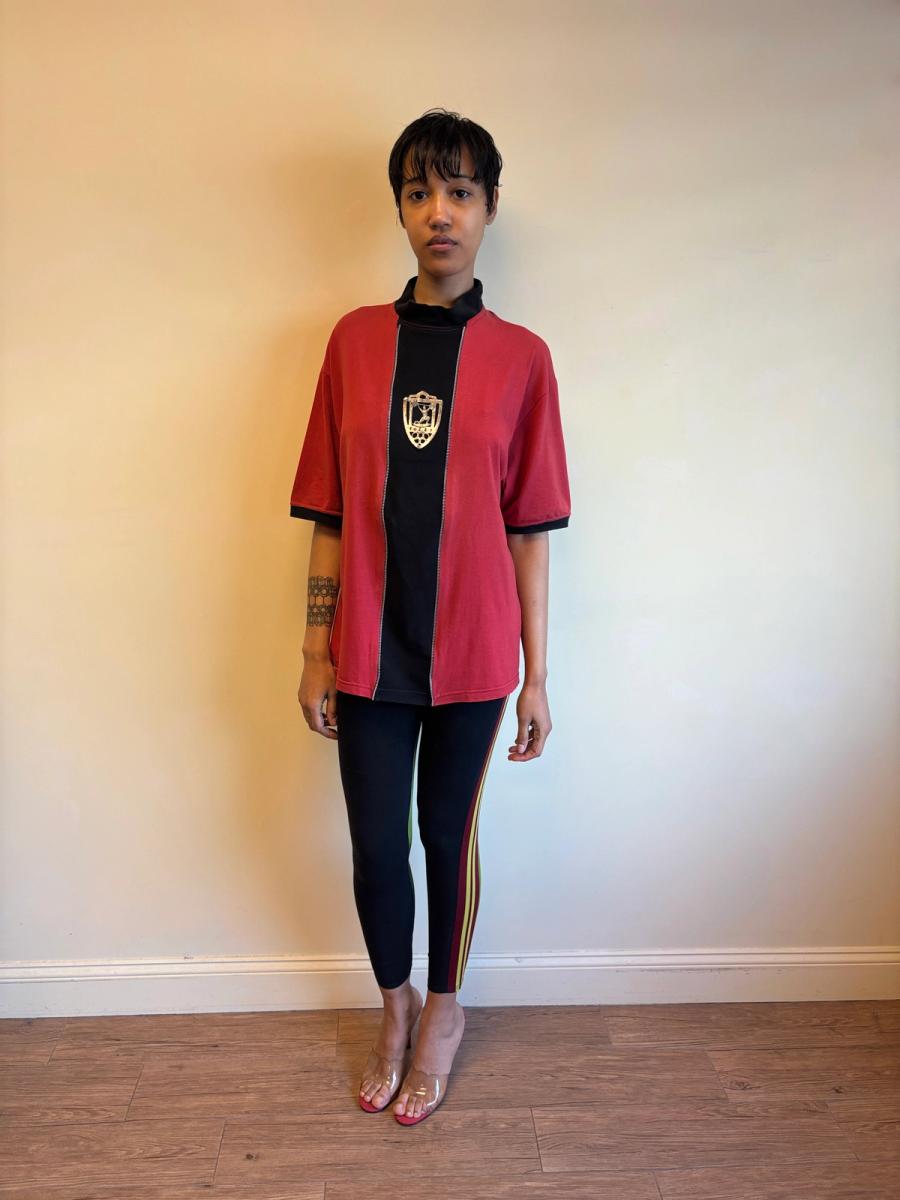 80s Gaultier by Fuzzi Metal Weightlifting Plaque Top product image