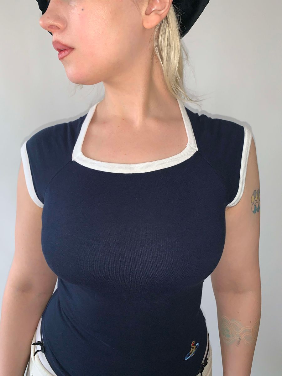 Vivienne Westwood 1990s Navy Orb Top product image