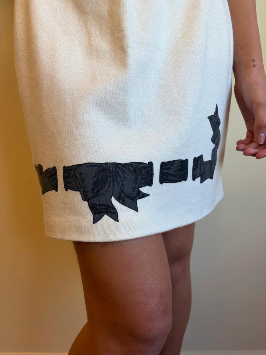 80s Chantal Thomass Trompe L'oeil Ribbon Sweat Skirt product image