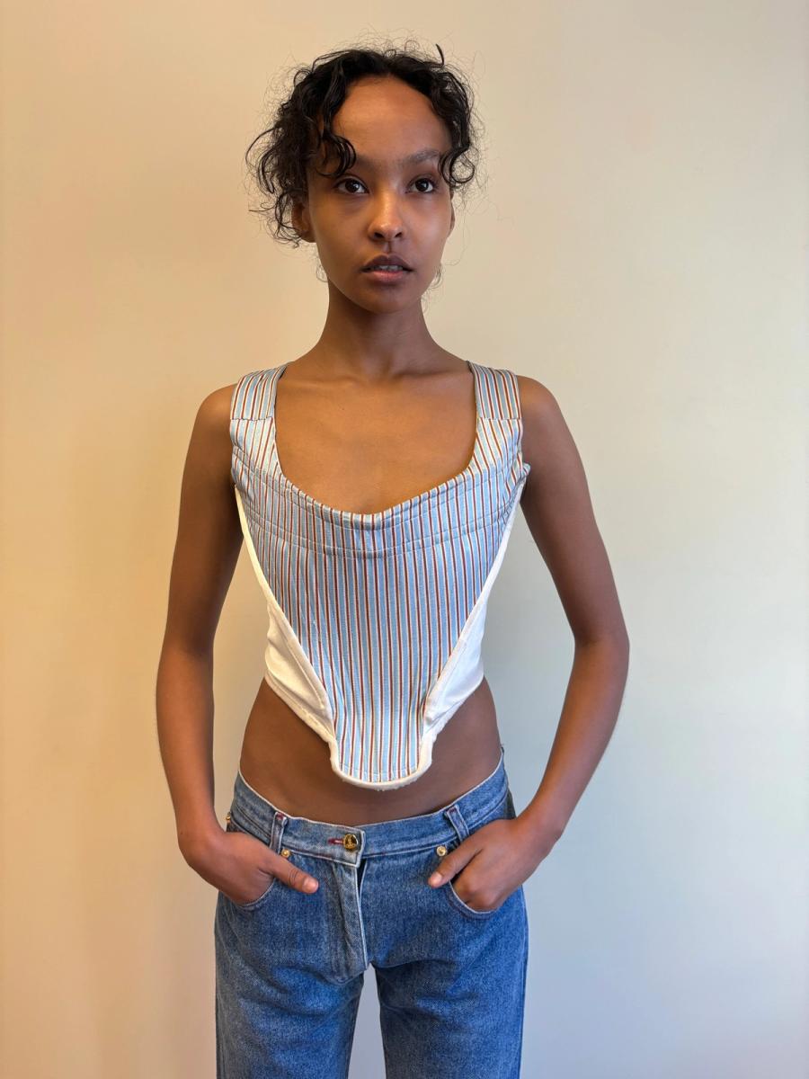 80s Vivienne Westwood Striped Corset product image