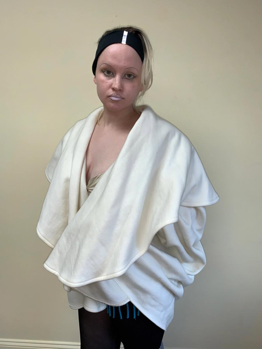 Norma Kamali 1980s Fleece Cocoon Coat product image