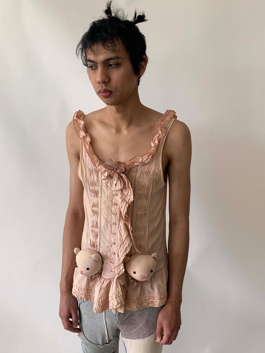 Pink House by Kankeo Isao Teddy Bear Gingham Top product image