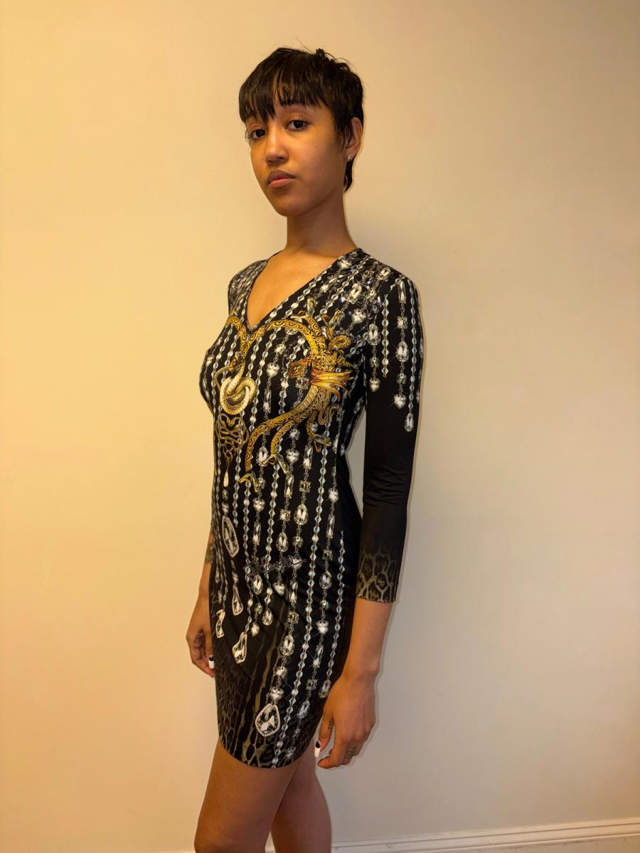 Cavalli Snake Print Bodycon Dress product image