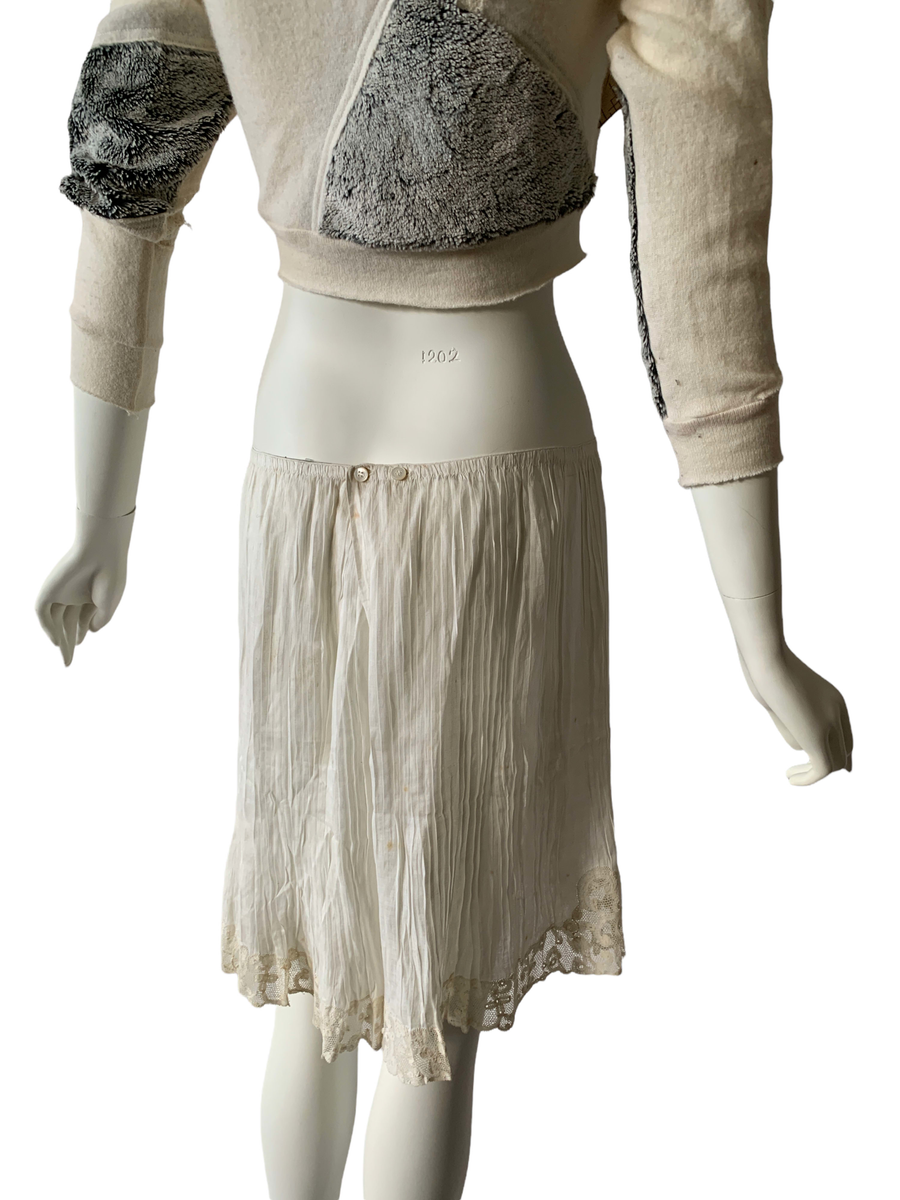 French Antique Hand- Pleated Lace Bloomers product image