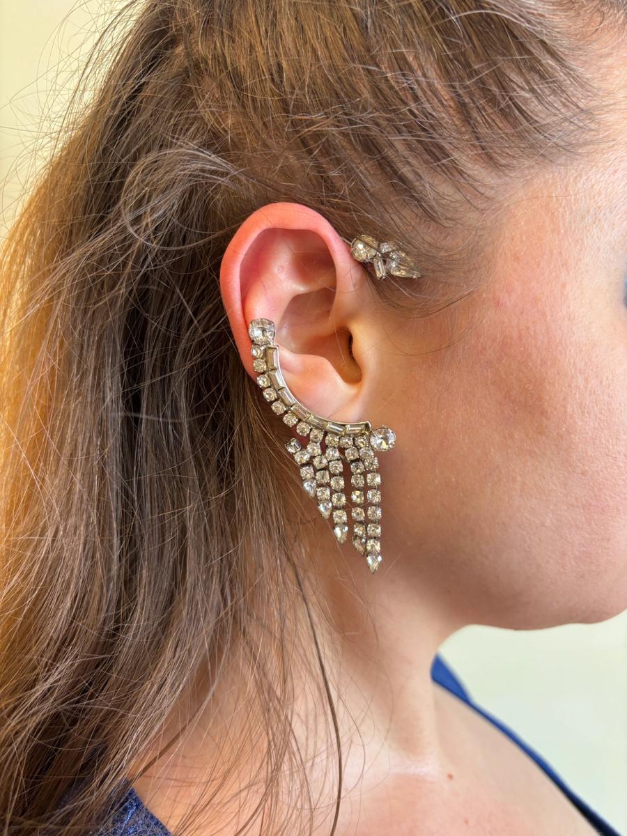 50s Rhinestone Ear Cuff product image