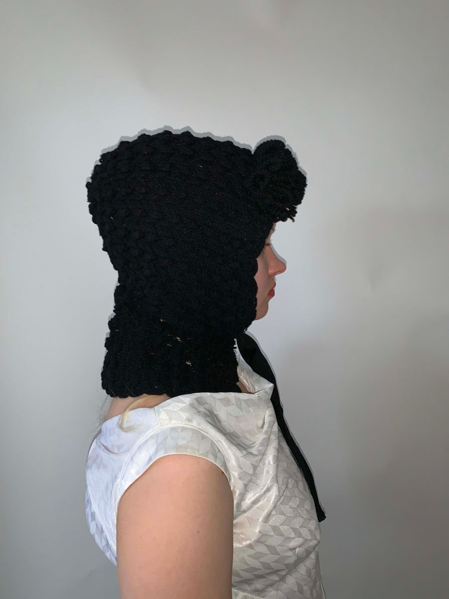 Victorian Crocheted Winter Bonnet  product image