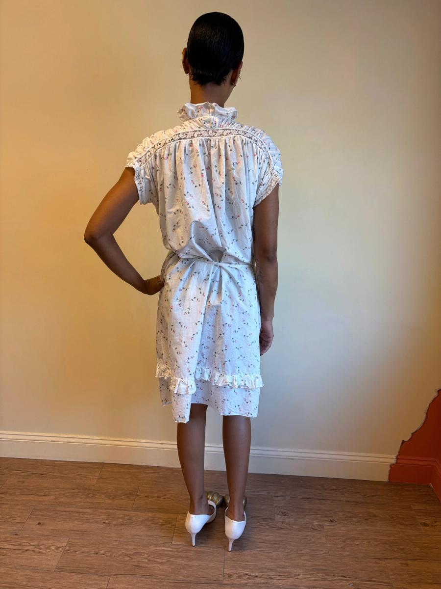1980s Chantal Thomass Rosebud Peignoir Wrapdress  product image