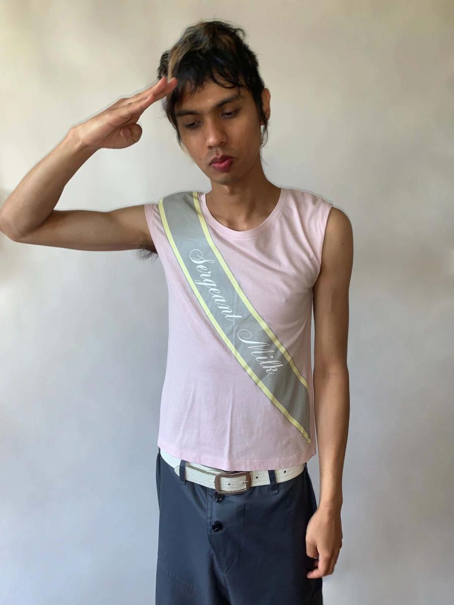 MILK "Sergeant Milk" Sash Tank Top product image