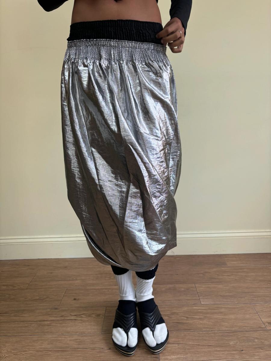 Angelo Tarlazzi Double Waistband Bubble Hem Skirt product image