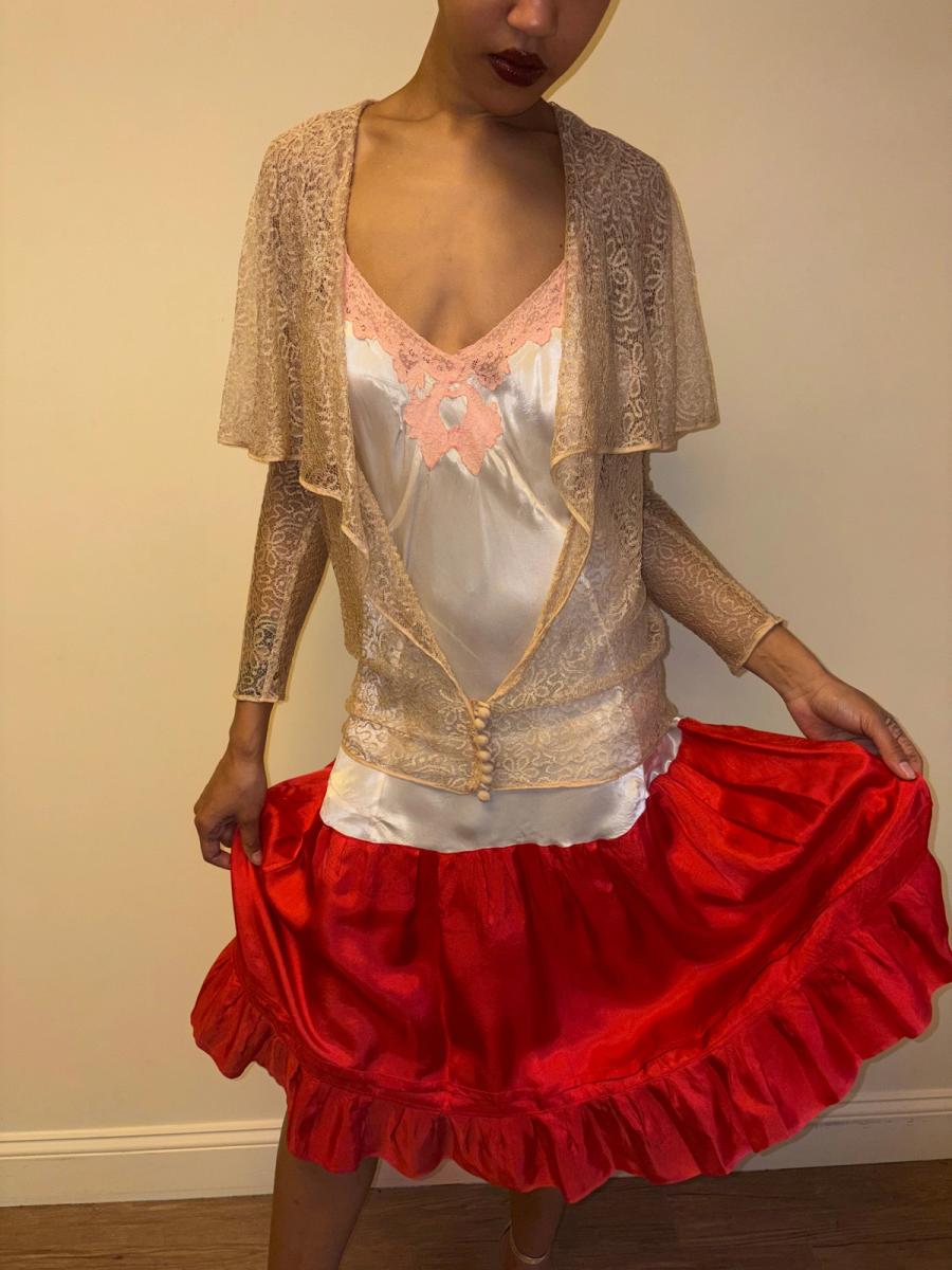 1920s Gold Lace Jacket product image