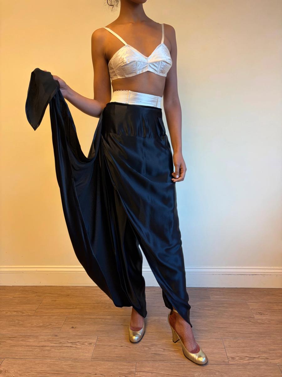 1980s Norma Kamali OMO Convertible Skirt Pant  product image