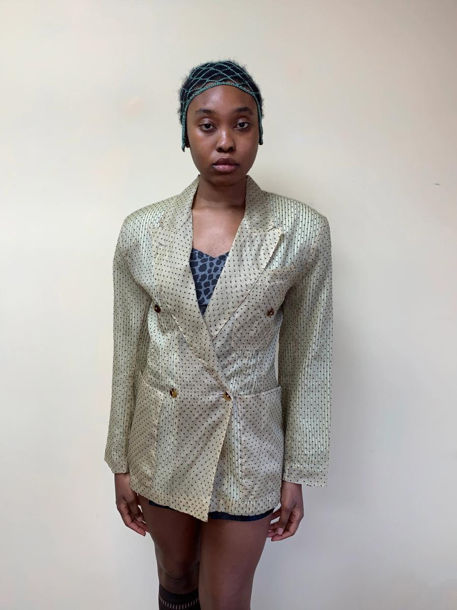 1980s Jean- Paul Gaultier Pour Gibo Flocked blazer product image