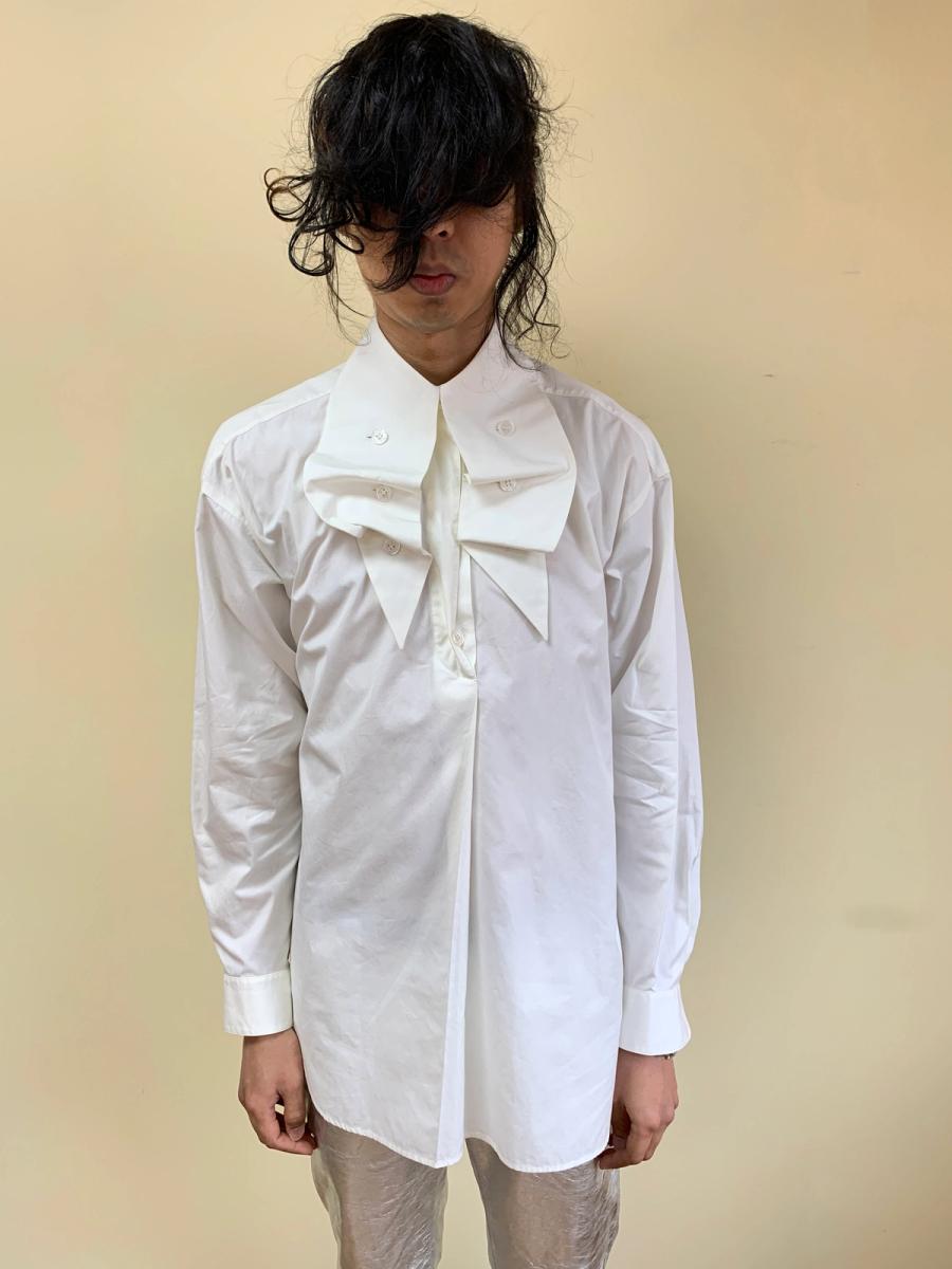 1980s Issey Miyake Button Collar Poet Blouse product image
