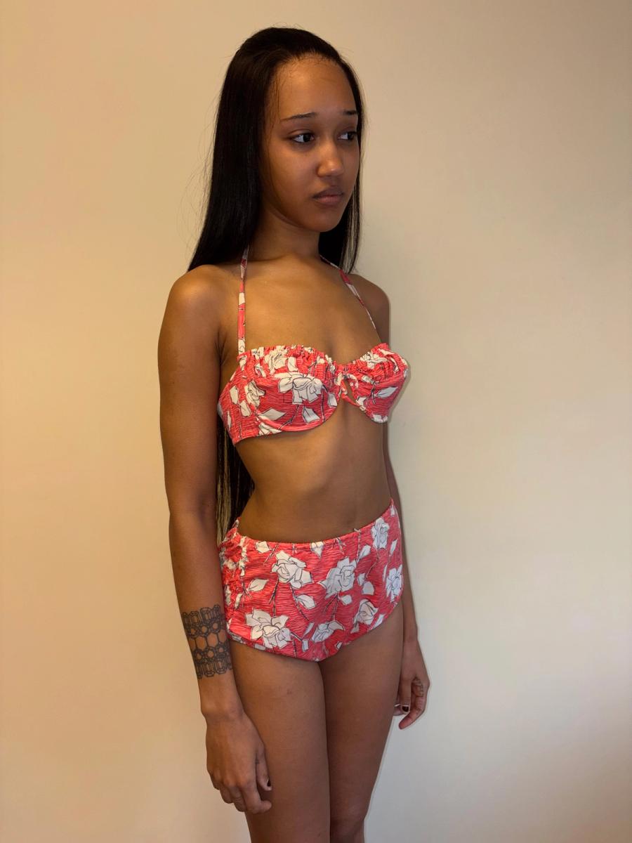 1950s Rose Print Bikini product image