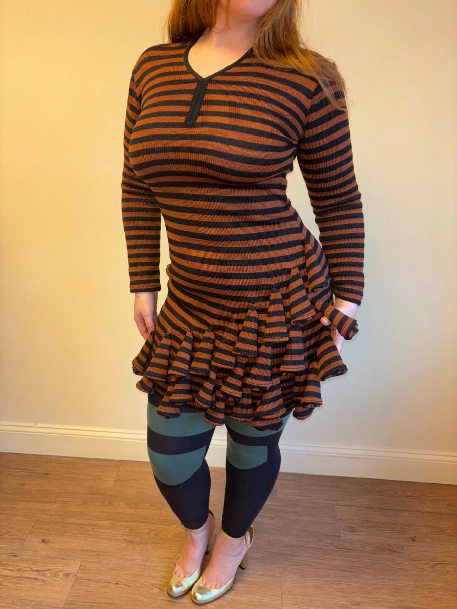 1980s Dorothée Bis Knit Dimensional Dress product image