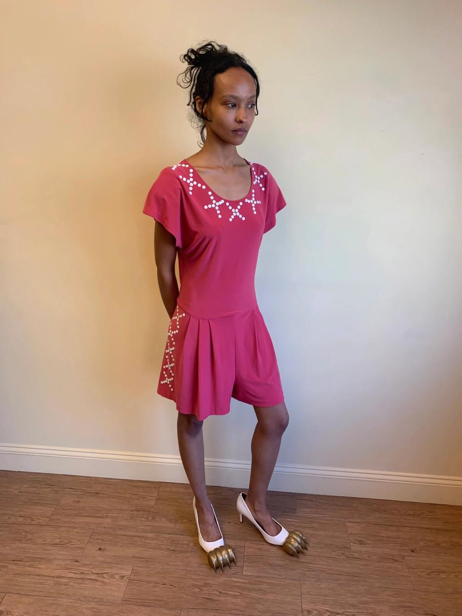 Norma Kamali OMO Studded Romper product image