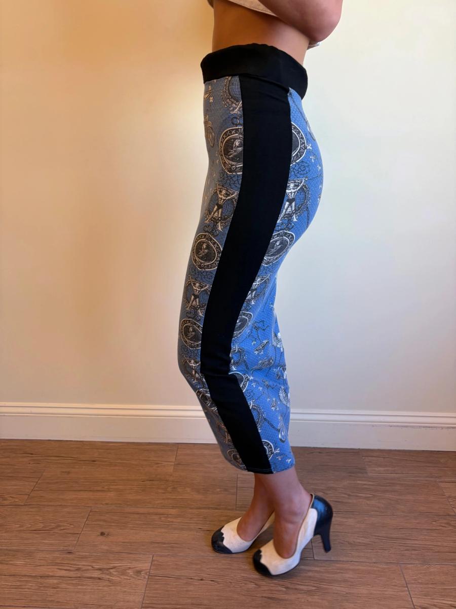 80s Junior Gaultier Biker and Pin-up Girl Hobble Skirt product image