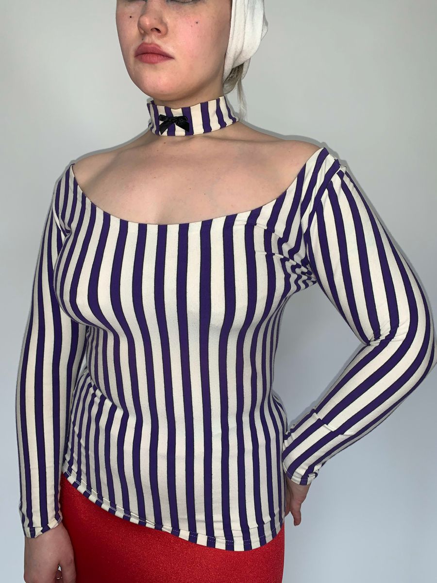 Junior Gaultier 1992 Striped Choker Top product image
