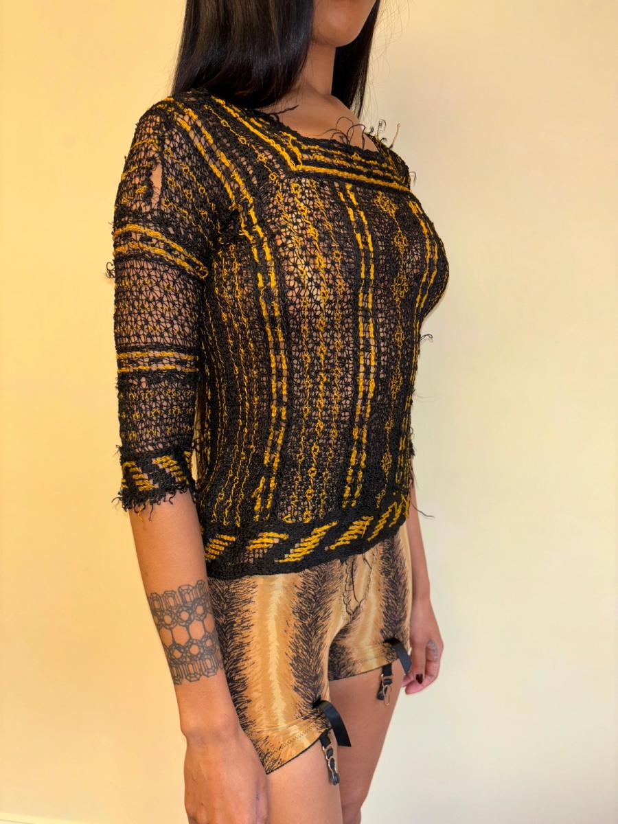 1930s Italian Handmade Knit Top product image