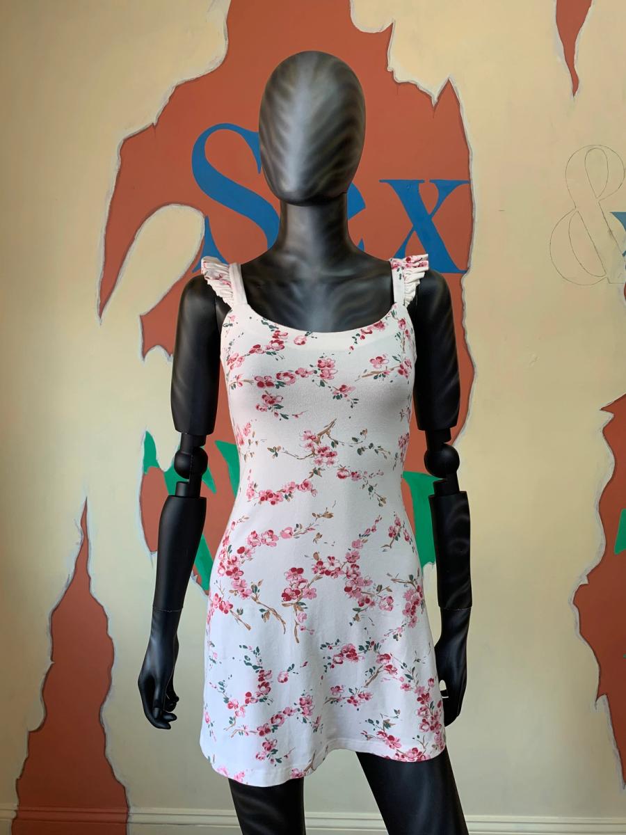 90s Vivienne Westwood Sakura Print Dress 