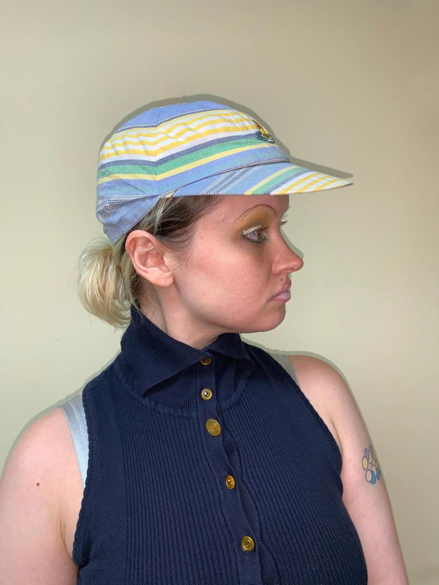 80s Vivienne Westwood 'Go Pagan' Striped Cap product image