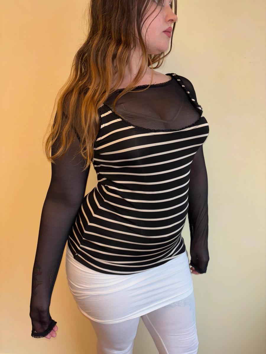Chantal Thomass Striped 2 Layer Top  product image